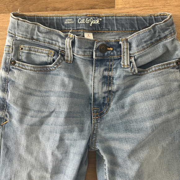 Cat & Jack Girls Skinny Jeans Light Wash, Size 8- EUC - Picture 4 of 8
